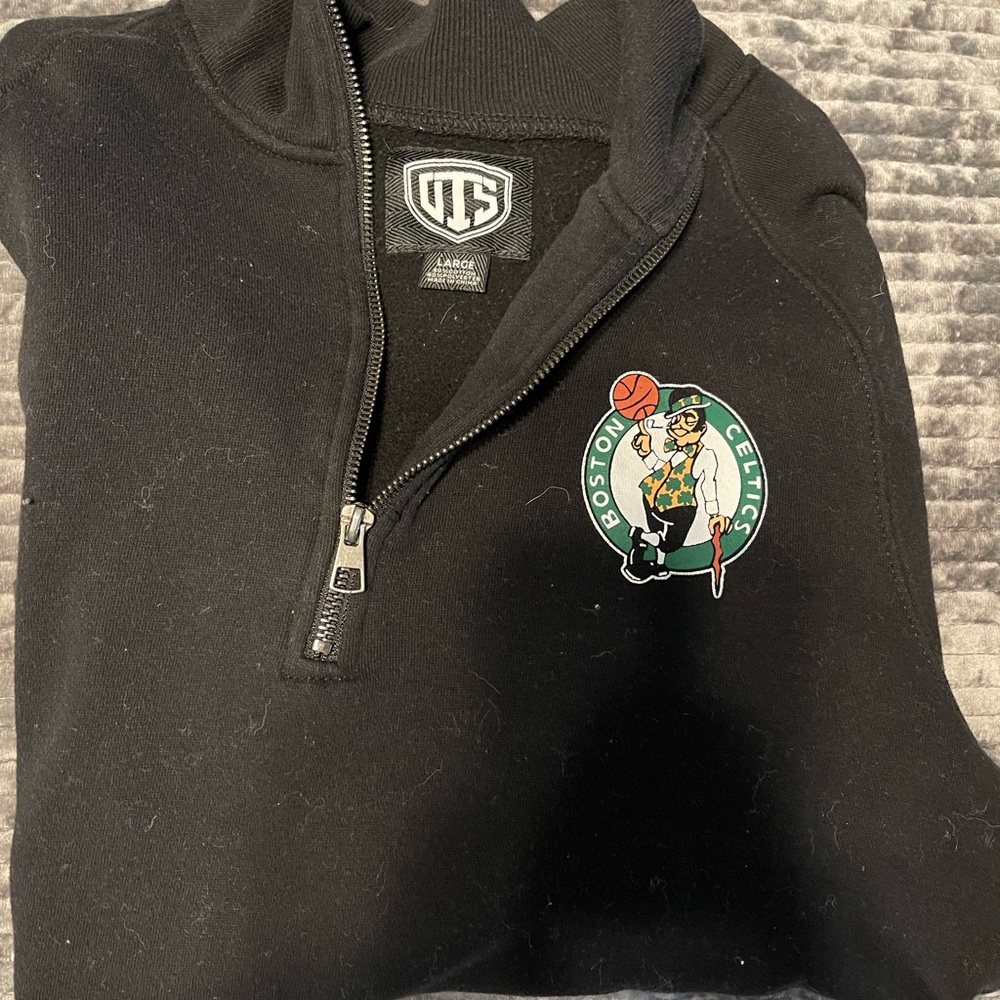 Boston Celtics quarter zip sweater